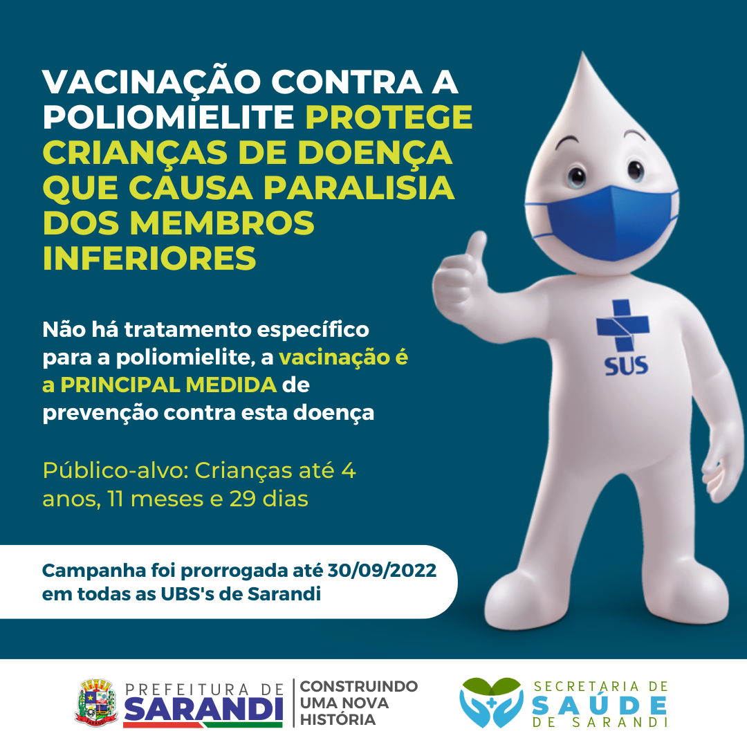 Informativo vacinação Poliomielite